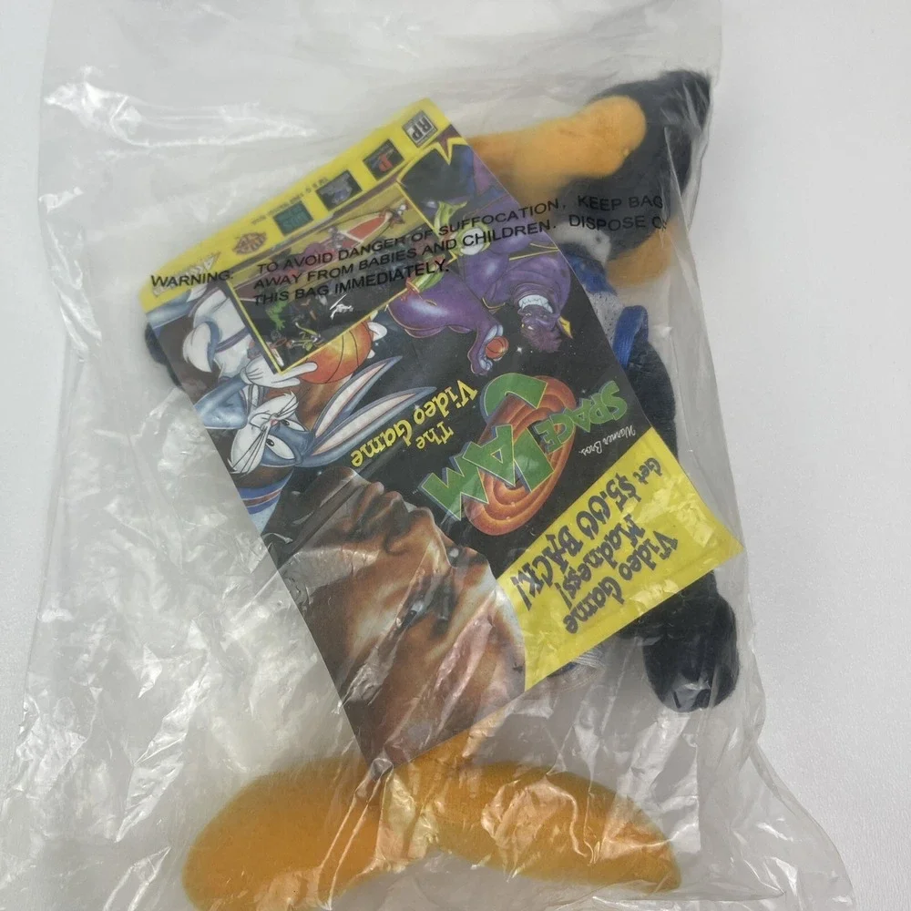 Vintage 1996 Space Jam Daffy Duck Plush Toy McDonalds‎ Looney Tunes